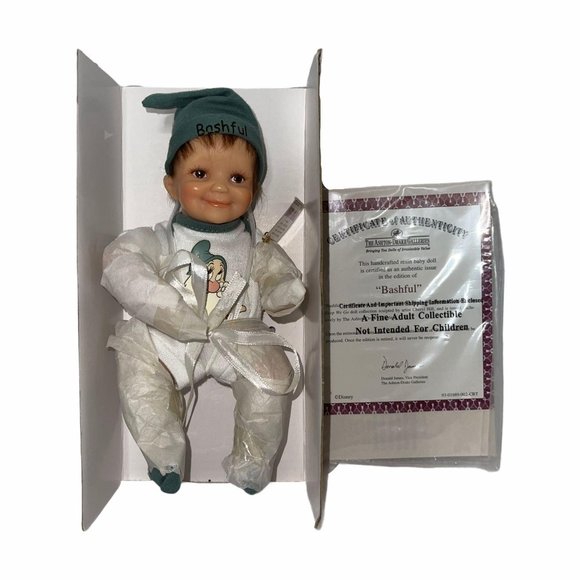 New Open Ashton Drake Disney Snow White Seven Dwarfs Complete Prince Charming - Picture 7 of 11